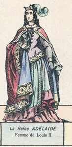 La Reine Adélaïde, Femme de Louis II - French School