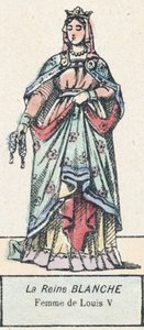 La reine Blanche, femme de Louis V - French School