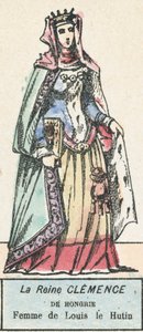 La reine Clémence de Hongrie, femme de Louis le Hutin - French School