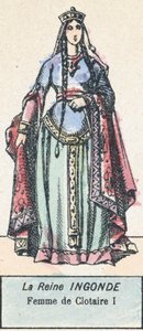 La Reine Ingonde, femme de Clotaire I - French School