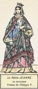 La Reine Jeanne de Boulogne, Femme de Philippe V - French School