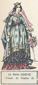 La Reine Odgive, Femme de Charles III - French School