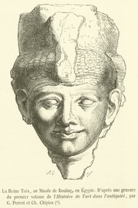La Reine Taia, au Musée de Boulaq, en Égypte - French School