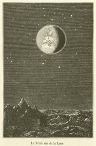 La Terre vue de la Lune - French School