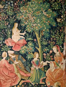 La Vie Seigneuriale: Scène Galante, c.1500 - French School