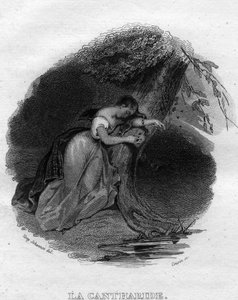 La cantharide Chanson de Béranger dans « Oeuvres complètes » (1834) par Pierre Jean de Béranger (1780-1857), poète et chansonnier français. - French School