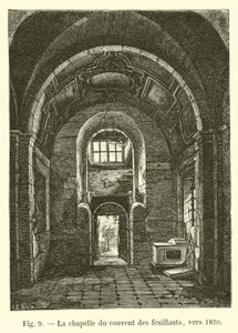 La chapelle du couvent des feuillants, vers 1820 - French School