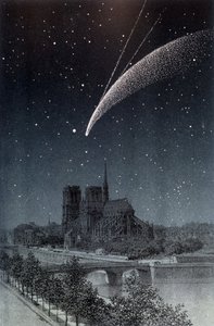 La comète de Donati, vue à Paris le 04/10/1858 - dans « Le Ciel » par Amédée Guillemin, Hachette, Paris