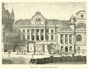 La cour du Mai en 1860 - French School