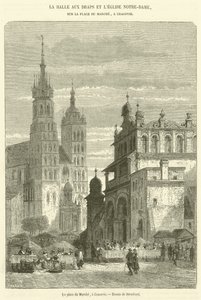 La place du Marché, à Cracovie - French School