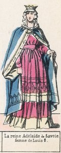La reine Adélaïde de Savoie, femme de Louis VI - French School