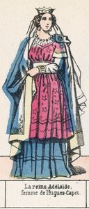 La reine Adélaïde, femme de Hugues-Capet - French School