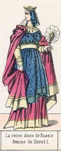 La reine Anne de Russie, femme de Henri Ier - French School