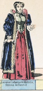 La reine Catherine de Médicis, femme de Henri II - French School