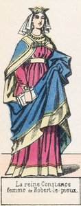 La reine Constance, femme de Robert-le-pieux - French School