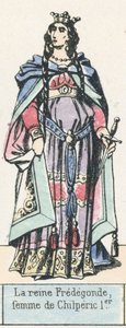 La reine Frédégonde, femme de Chilpéric Ier - French School