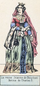 La reine Jeanne de Bourbon, femme de Charles V - French School