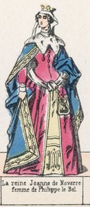 La reine Jeanne de Navarre, femme de Philippe le Bel - French School