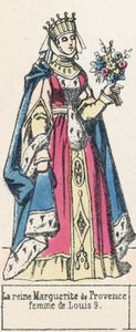 La reine Marguerite de Provence, femme de Louis IX - French School