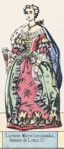 La reine Marie Leczinska, femme de Louis XV - French School