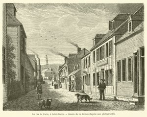 La rue de Paris, à Saint-Pierre