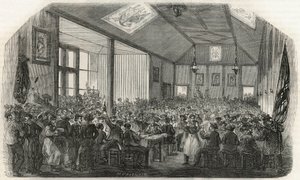 La taverne des Canotiers à Bercy au XIXe siècle - Gravure dans « Tableau-de-Paris » par Edmond Texier 1852 - French School