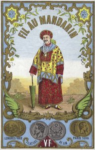 Étiquette pour fil de mandarins - French School