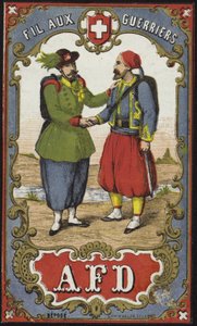 Étiquette pour fil des guerriers - French School