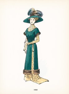 Mode féminine, 1908 - French School
