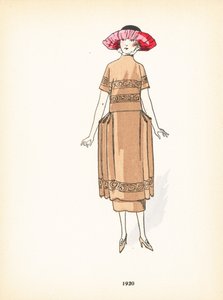 Mode féminine, 1920 - French School