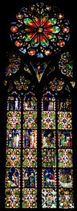 Jugement dernier et les œuvres de miséricorde, du bas-côté sud, vers 1325 - French School