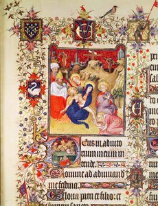 Lat 919 f.77 La Déposition du Christ, des Grandes Heures du Duc de Berry, 1409 - French School