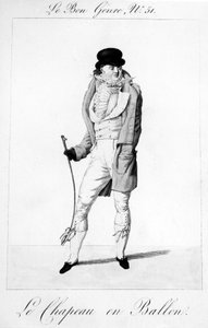Le Bon Genre - Le Chapeau en Ballen, publié par Pierre La Mésangère, 1812-1813