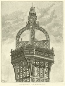 Le Campanile et le Phare de la Tour Eiffel - French School