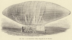 Le Deutschland, ballon dirigeable du Dr Woelfert - French School