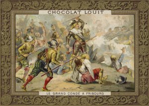 Le Grand Condé à la bataille de Fribourg, 1644 - French School