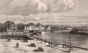 Le Havre - Normandie - gravure dans « La France illustrée : géographie, histoire, administration statistique » par V.A. Malt-Brown. 1884 - French School
