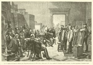 Le Jury anglais choisissant les tableaux pour l