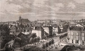 Le Mans - Pays de la Loire - gravure dans «La France illustrée: géographie, histoire, administration statistique» par V.A. Malt-Brown. 1884 - French School