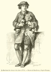 Le Marchand de chiens et de chats - French School