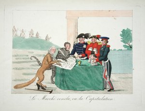 Le Marché conclu, ou la Capitulation, pub. 1814 - French School