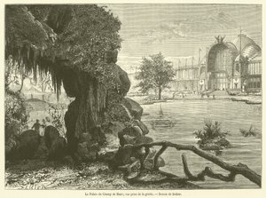 Le Palais du Champ de Mars, vue prise de la grotte