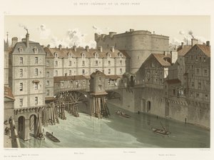 Le Petit-Châtelet et le Petit-Pont, 1717 - French School