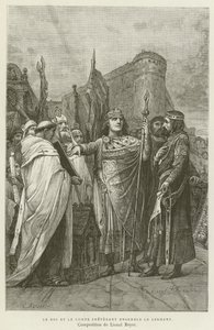 Le Roi Et Le Comte Preterent Ensemble Le Serment - French School