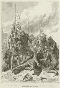 Le Roi Tomba Si Rudement, Que Le Sang Lui Jaillit Du Nez - French School