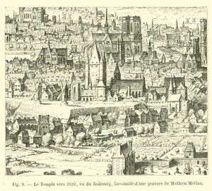 Le Temple vers 1620 - French School