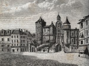 Le Vieux Paris - le Grand Châtelet - Gravure dans « Histoire physique, civile et morale de Paris : depuis les premiers temps historiques jusqu