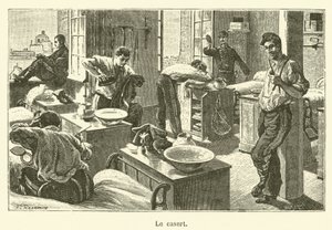 Le casert (gravure) - French School