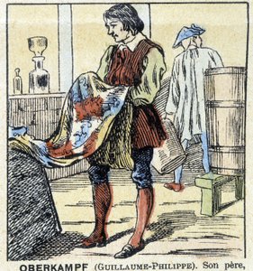 Le teinturier Guillaume-Philippe Oberkampf - imagerie d