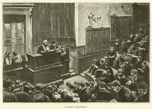 Le grand amphithéâtre (gravure) - French School
